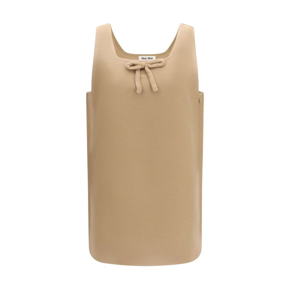 Miu Miu Women Waxed Double Wool Dress